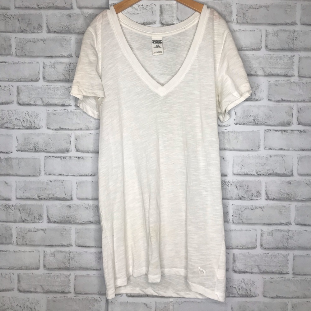 PINK White T-Shirt